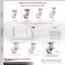 Service Caster 5 Inch Nylon Caster Set with Roller Bearing and Brakes/Swivel Locks SCC SCC-35S520-NYR-SLB-BSL-4 - alternate 5